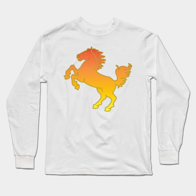 Horse Long Sleeve T-Shirt by Bethany-Bailey